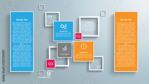 Photography Pres Squares Frames Design Infographic