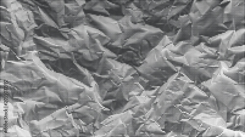 Foto A close-up view of crumpled paper texture on a surface