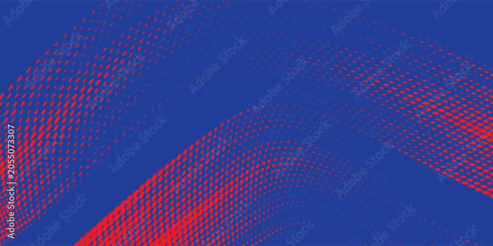 Fototapeta premium Red blue brush stroke pattern car sticker abstract banner sporty lines red blue color combination brush stroke pattern grunge motorsport racing design, Vector Illustration.