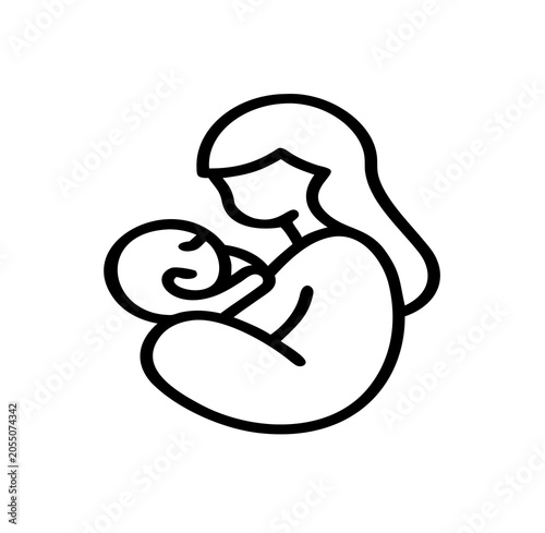 mother hold baby