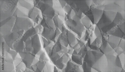 Crinkled paper texture on a surface with folds and creases
