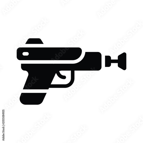 Fotografie Creative toy gun glyph icon designed for pretend play themed visuals
