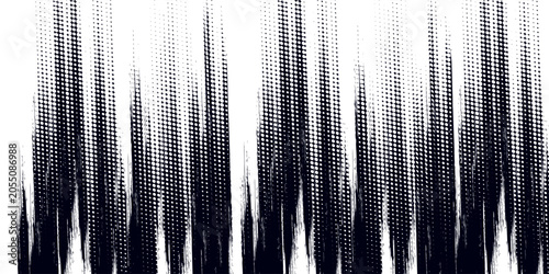 Foto Dots halftone white and blue color pattern gradient grunge texture background