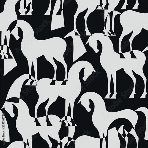 Bild auf Leinwand Horses
