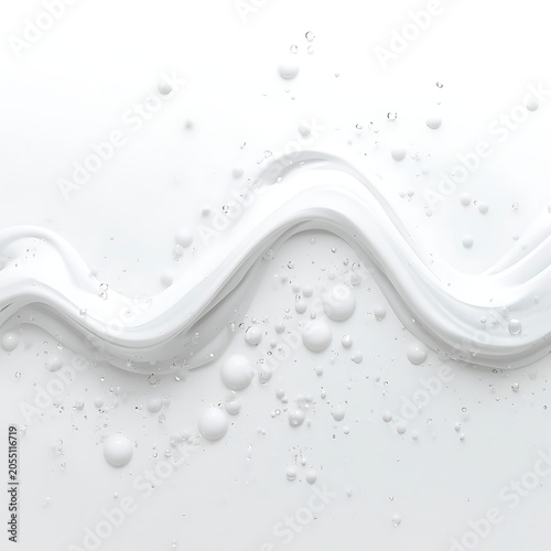 White background images and wallpapers have been created in the form of bubbles and waves.