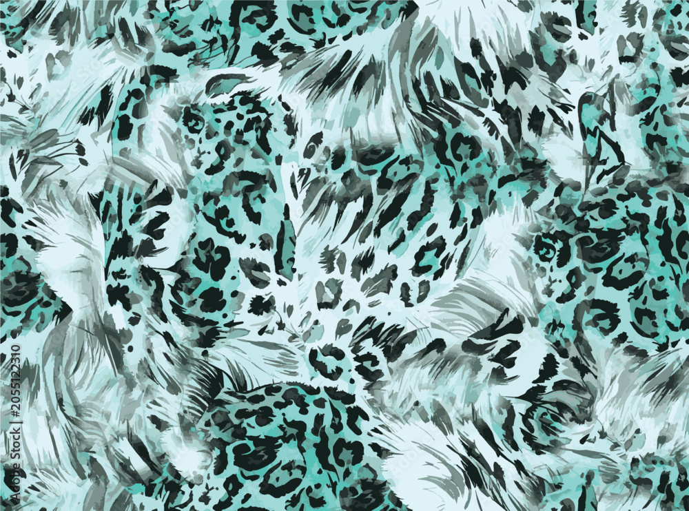 Obraz premium abstract animal skin seamless pattern vector