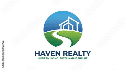 Haven Realty logo with house and landscape.