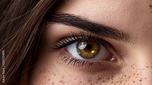Beautiful Female Eyes Close-Up Beauty Portrait