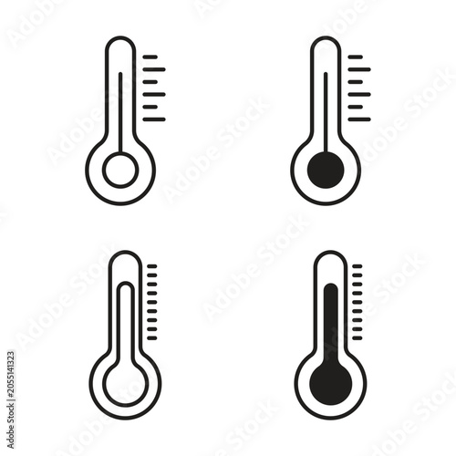Schilderij op canvas Temperature icon