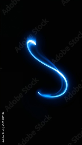 Single Luminous S-Shaped Flow