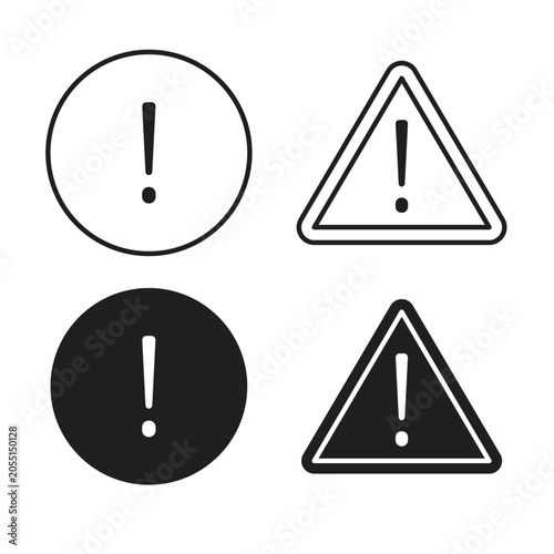 Fotografie Exclamation button icon