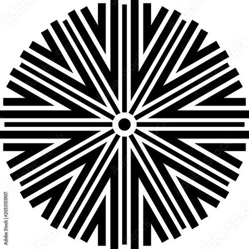 Title Mandala decorative round ornament. Can be used for greeting card, phone case print, etc. Hand drawn background, vector isolated on white.