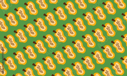 seamless pattern with papaya