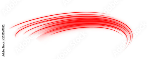 Tableau sur toile Bright abstract energy lines swirl across a digital cityscape with neon light trails