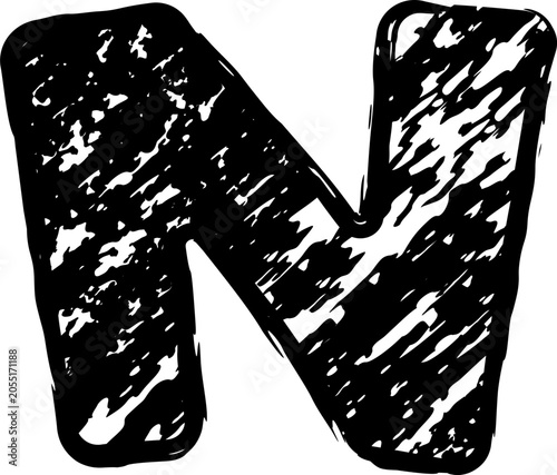 School Chalk Font Letter