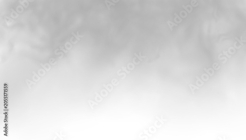 Cuadro en lienzo Cold winter mist with delicate white vapor and smooth transparent diffusion