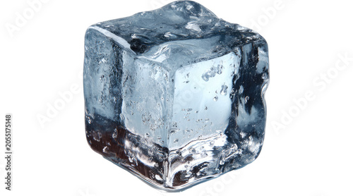 Fotografía frozen ice cubes crystal clear cubes PNG on Transparent background