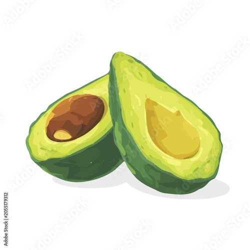 Guacamole, illustrated as a clean 2D flat vector icon isolated on a white background