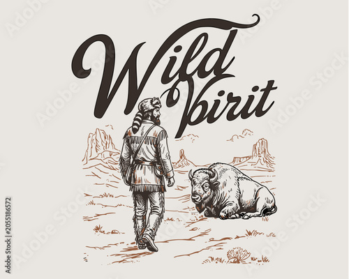 Bild auf Leinwand Wild spirit