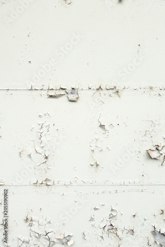 Exterior wall with peeling paint