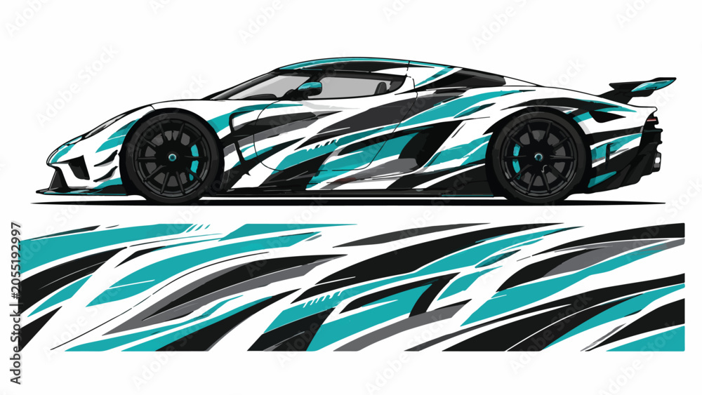 Fototapeta premium Sport Car Racing Vehicle Speed 3.