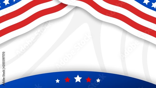 Vibrant Patriotic American Flag Background for Independence Day Memorial Day and US Celebrations.