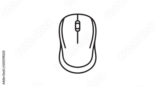 Computer Mouse Isolated On White For Technology Concepts