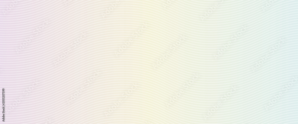 Photography Guilloche pattern, passport rainbow watermark intersecting wavy lines with paste