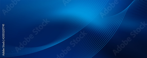 Deep Blue Tech Abstract Light Background