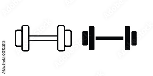 Bilde på lerret Barbell icon