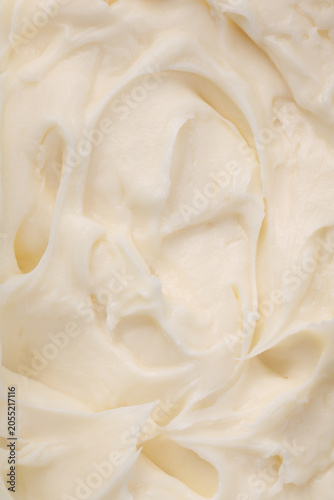 cream of yogurt, close up of cream, Custard, vanilla whipped cream texture, butter cream, vanilla yogurt desert, pudding, DESSERT
