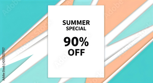 Exciting summer sale offering ninety percent off on selected items