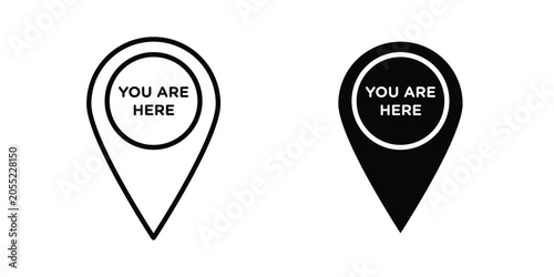 You are here pointer icon