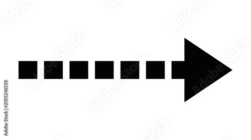 Black arrow pointing to right.