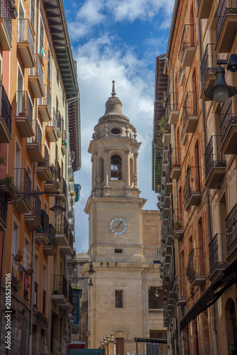 Old town citylife view, Pamplona, Spain