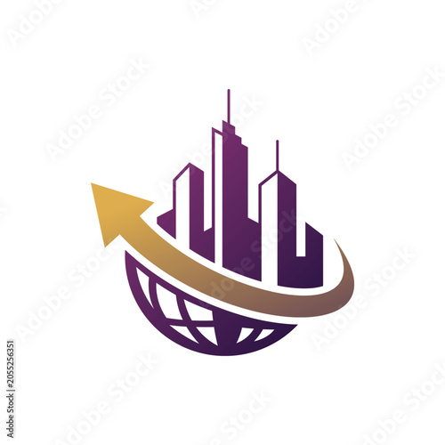 Building icon design template. Vector illustration