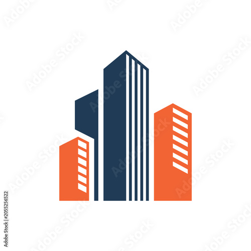 Building icon design template. Vector illustration