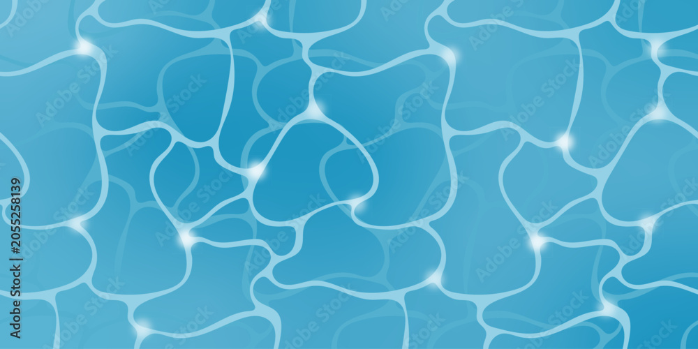 Obraz premium Shimmering water surface caustics light texture with caustics, background