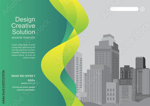 Template vector design for Brochure, Annual Report, Web design Poster, Corporate Presentation, Flyer, layout modern with size horizontal, Easy to use and edit.