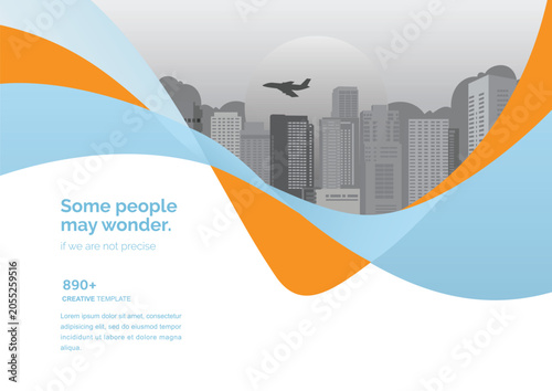 Template vector design for Brochure, Annual Report, Web design Poster, Corporate Presentation, Flyer, layout modern with size horizontal, Easy to use and edit.
