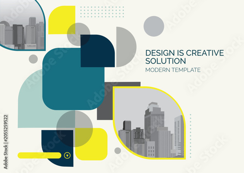 Template vector design for Brochure, Annual Report, Web design Poster, Corporate Presentation, Flyer, layout modern with size horizontal, Easy to use and edit.