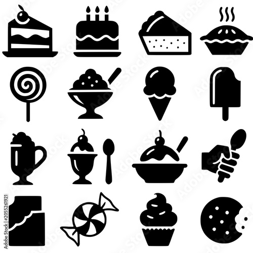 wedding icons set