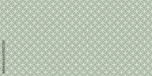 Japanese Shippo Seamless Pattern Background in Sage Green
