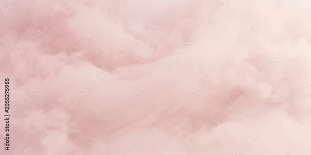 Fototapeta premium Ethereal Pink Clouds: Soft, billowy clouds in a gentle rose hue create a dreamlike and serene atmosphere, evoking feelings of peace and tranquility.