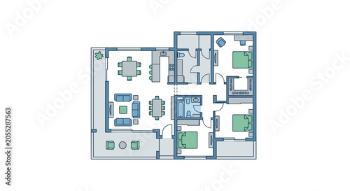 Modern Apartment Floor Plan Layout Design 12.
