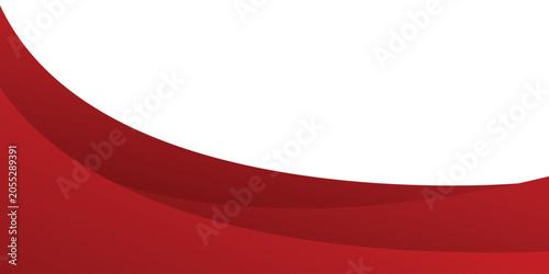 Abstract Red and White Wavy Background with Elegant Layered Curves