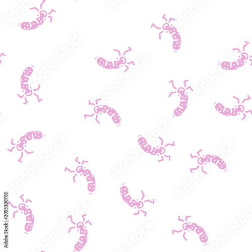 Cuadro en lienzo banger meat character glyph vector seamless pattern