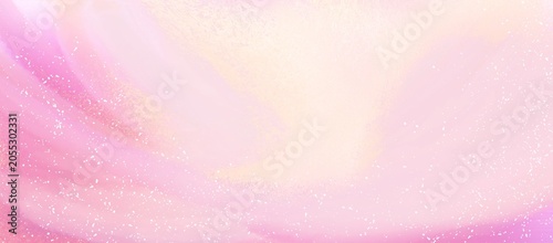 Abstract soft pink background with elegant wavy curves and subtle glitter texture
