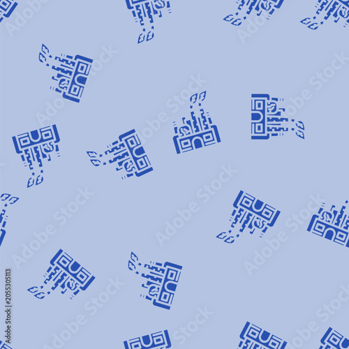 Foto sustainable sourcing glyph vector seamless pattern