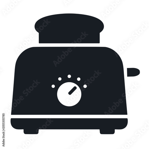 Fotografie vector illustration of a electric toaster